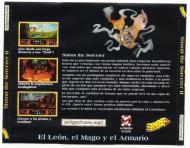 Parte trasera de la carátula del CD