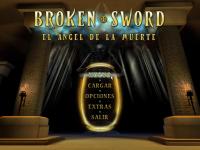 Pantalla del menú de inicio