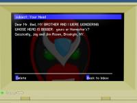 Haz click en la imagen para agrandarla También podemos consultar e-mails en el ordenador de Strong Bad